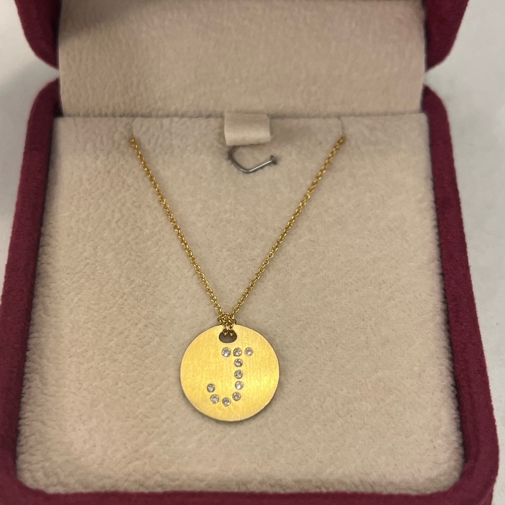 Roberto Coin Gold Pendant Necklace with Diamond Accents